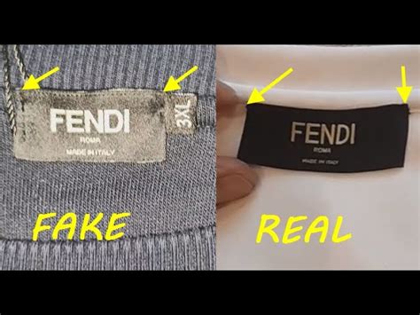 how to spot fake fendi t-shirt|real vs false fendi.